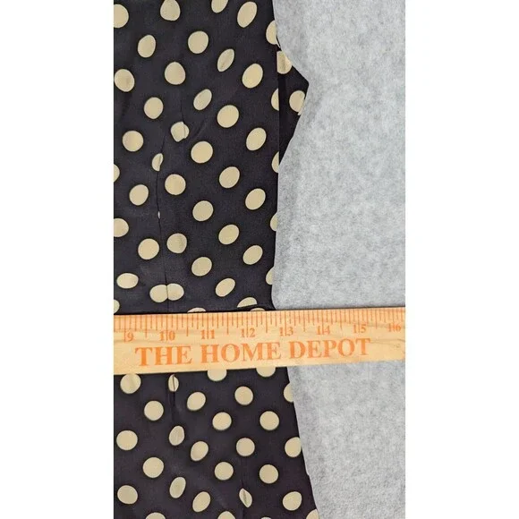 Kate Spade Women Dress Size 00 Hailee Silk Sleeveless Shift Pleated Polka Dot - Picture 10 of 12